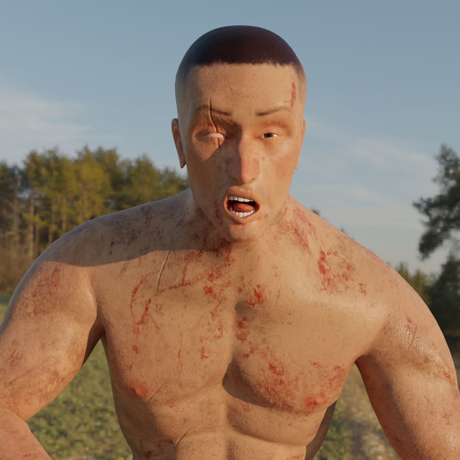 3D - Character full rig model Free 3D model_18