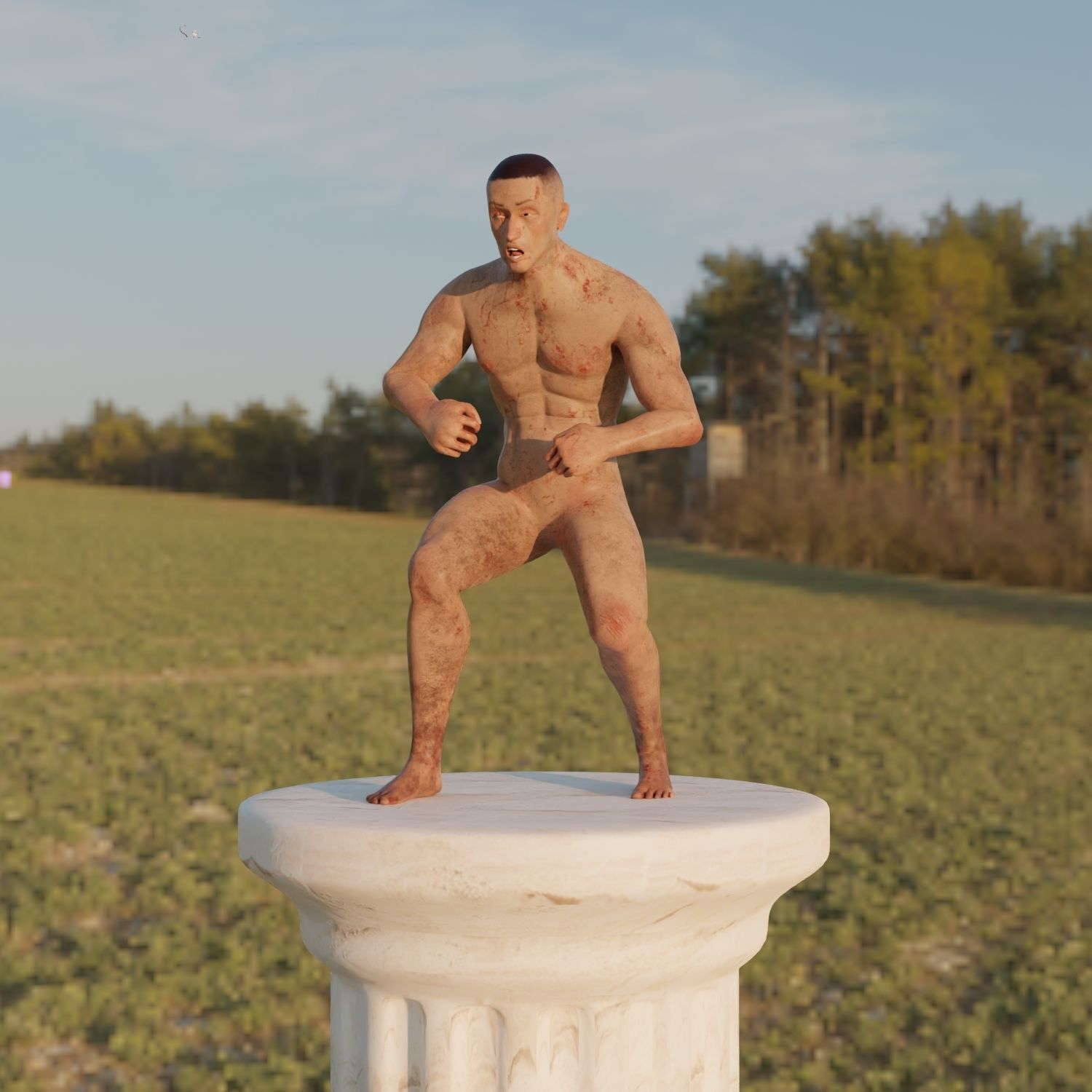 3D - Character full rig model Free 3D model_2