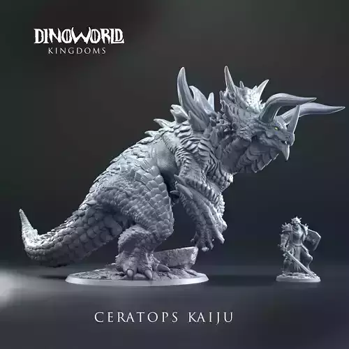 Kaiju monster triceratops 