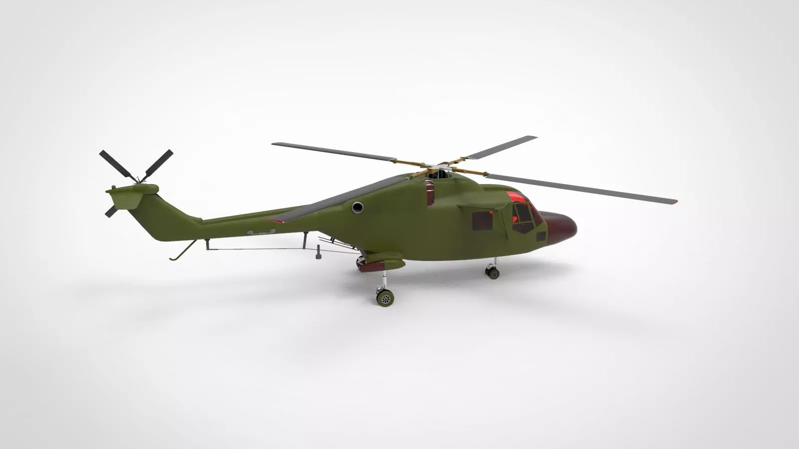 Westland lynx helicopter type 2 3D model_0