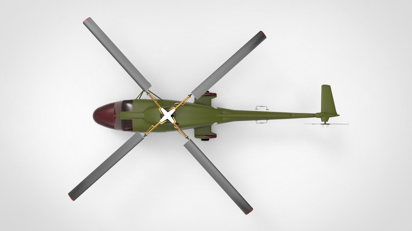 Westland lynx helicopter type 2 3D model_1