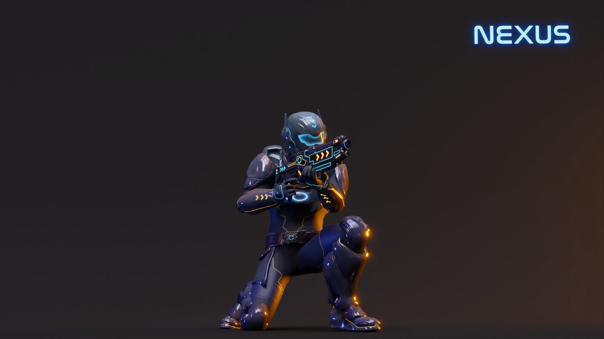 Nexus - Low Poly Sci-fi Character Low-poly 3D model_5