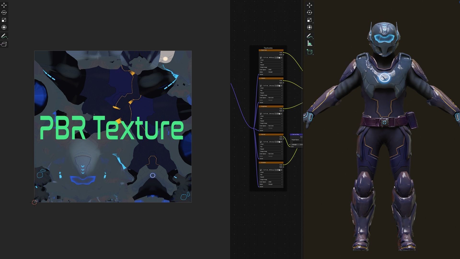 Nexus - Low Poly Sci-fi Character Low-poly 3D model_9