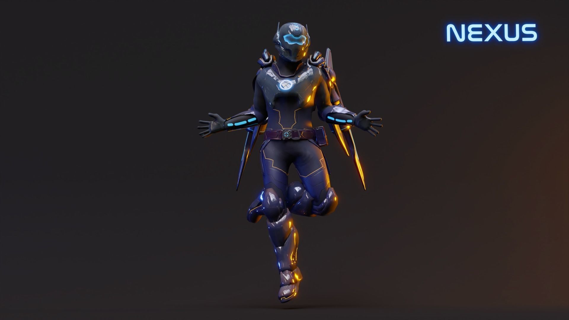 Nexus - Low Poly Sci-fi Character Low-poly 3D model_3