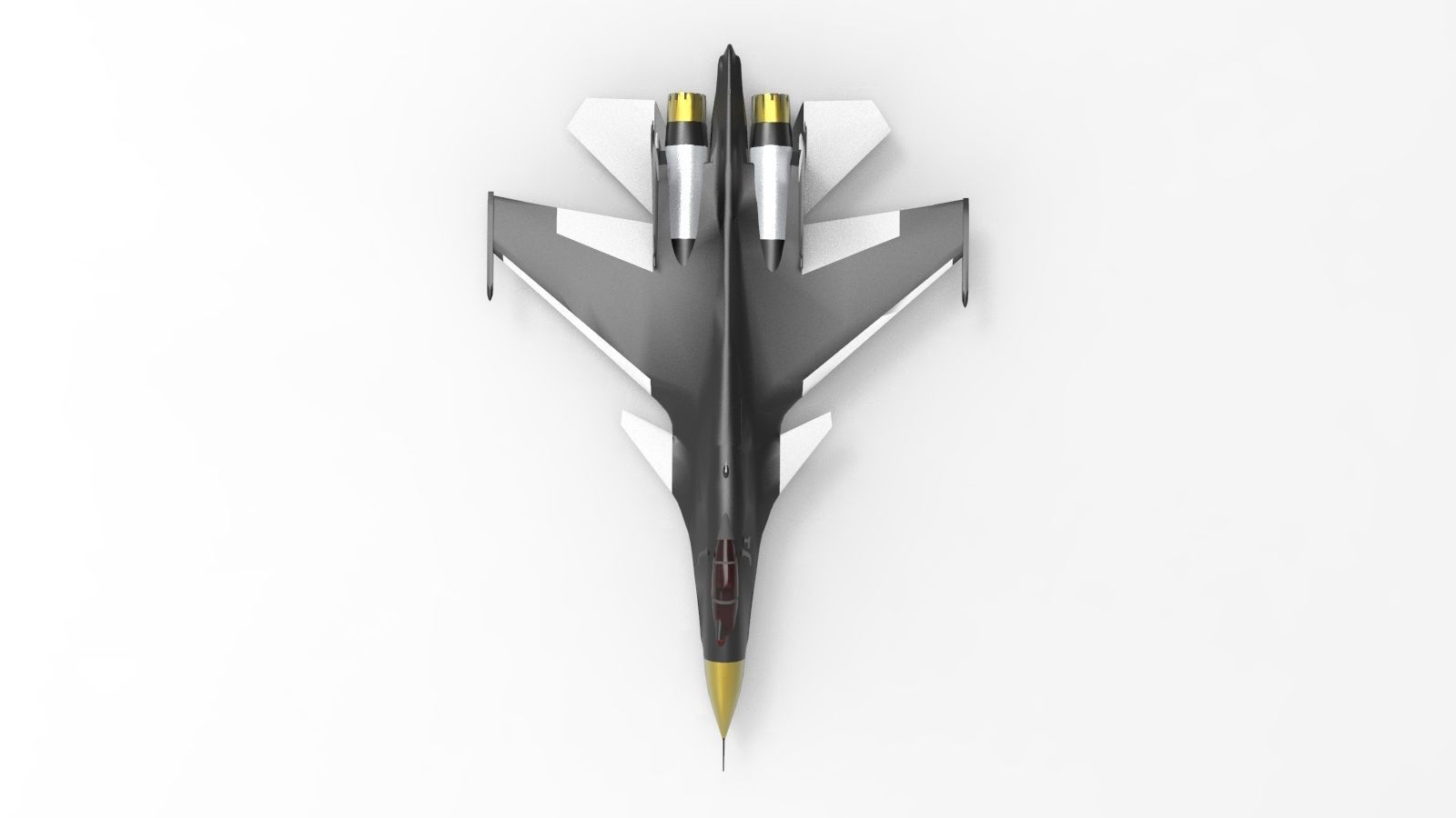 Sukhoi Su-35S Flanker-E Black 3D model_3