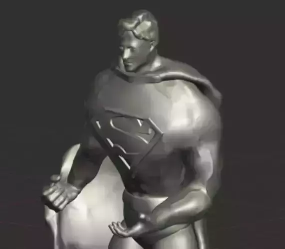 Buff Floating Superman 3D print model