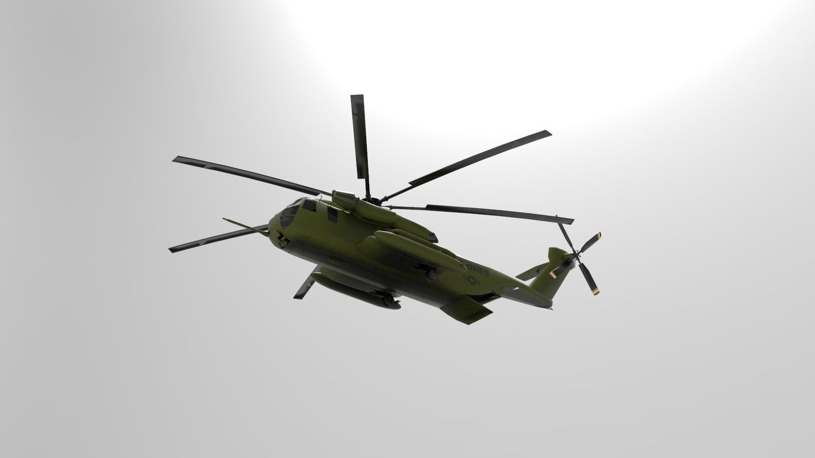 Sikorsky CH-53E Super Stallion 3D model_0