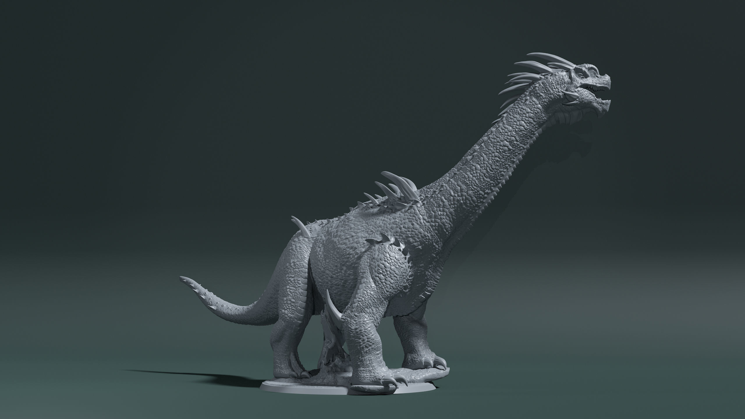 Dragon camarasaurus kaiju 3D print model_1