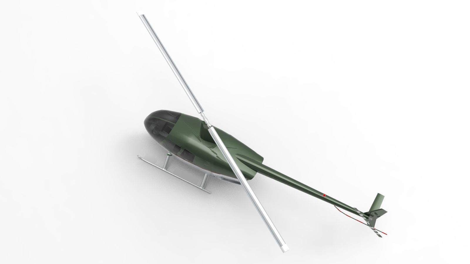Robinson R44 Raven 3D model_4