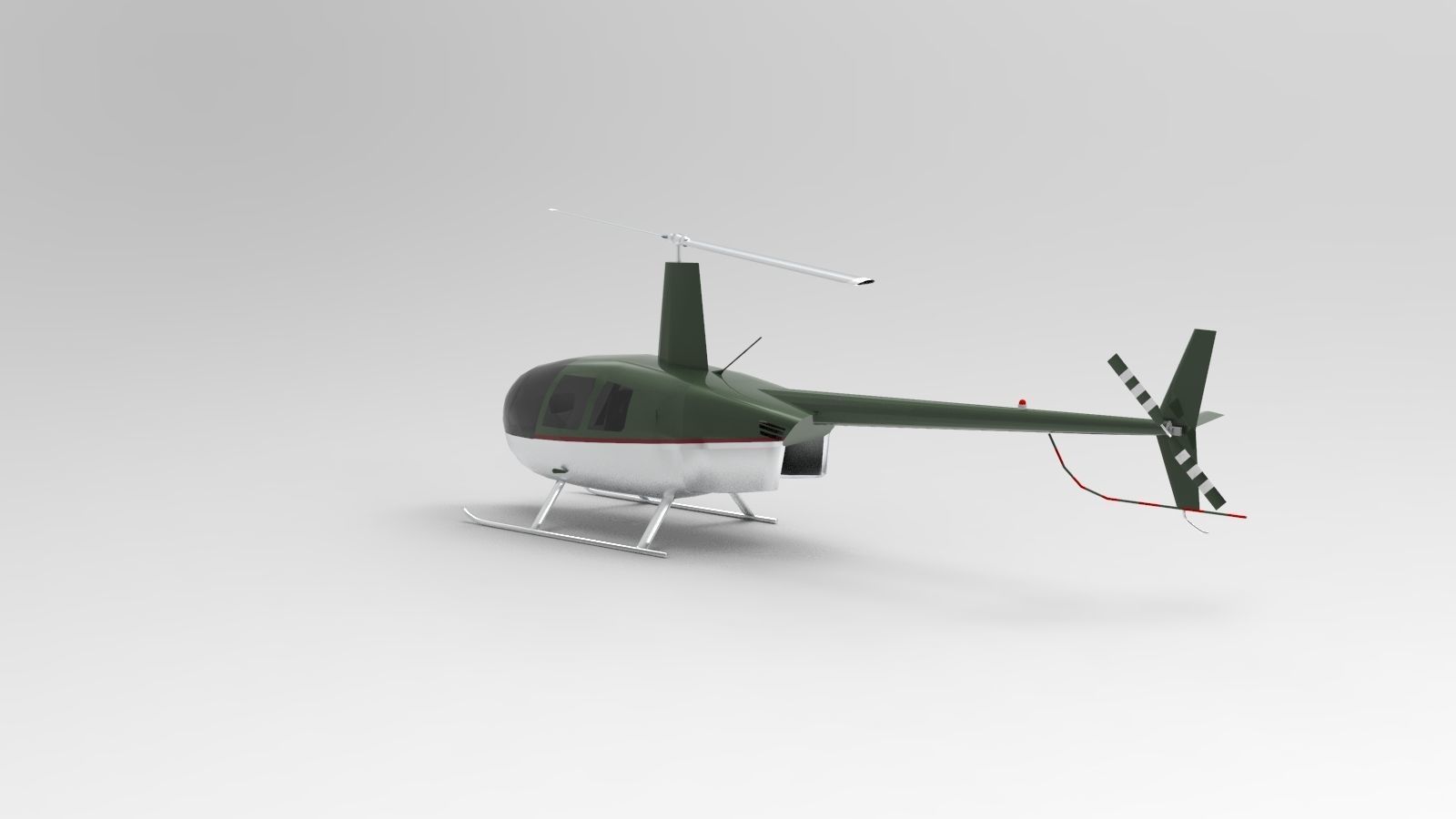 Robinson R44 Raven 3D model_3