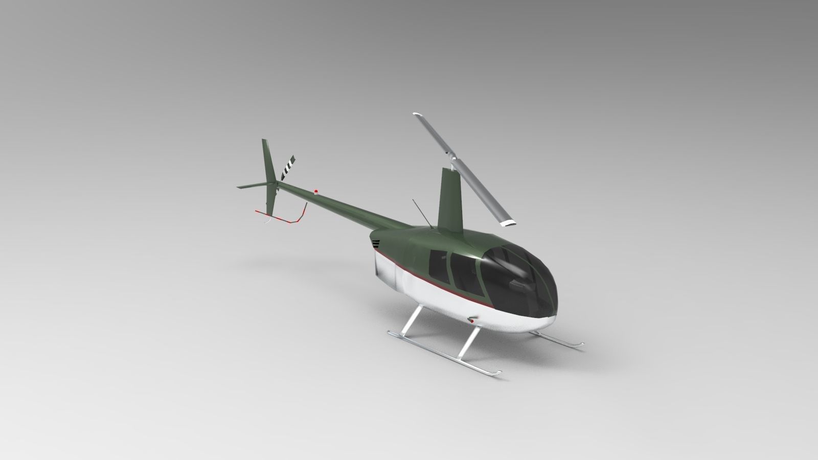 Robinson R44 Raven 3D model_5