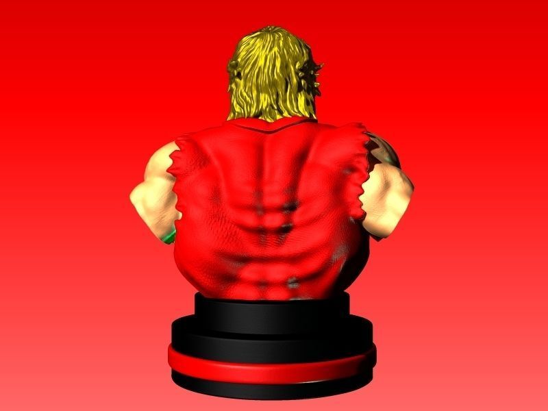 KEN MASTERS STREET FIGHTER VIDEO GAME BUST 3D print model_3