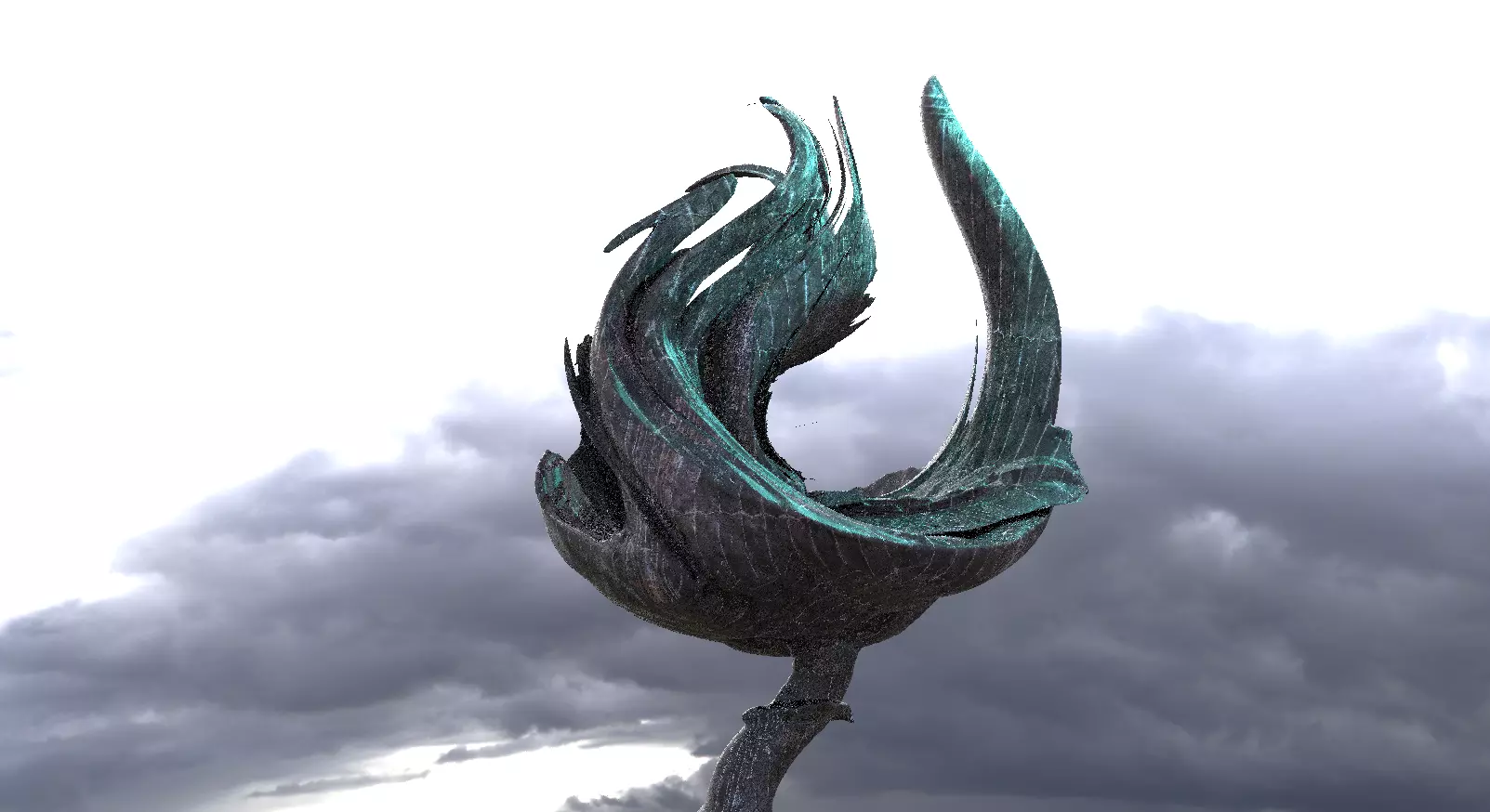 Sci fi Flower Mushroom 5  3D model_0