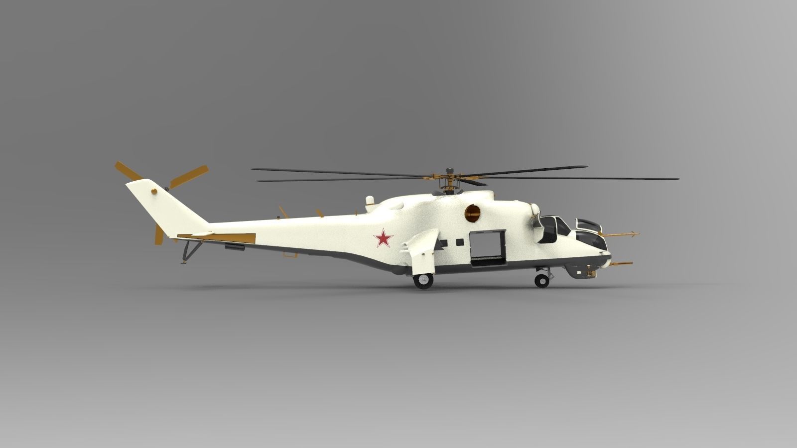 Mil Mi-24 Hind 3D model_1