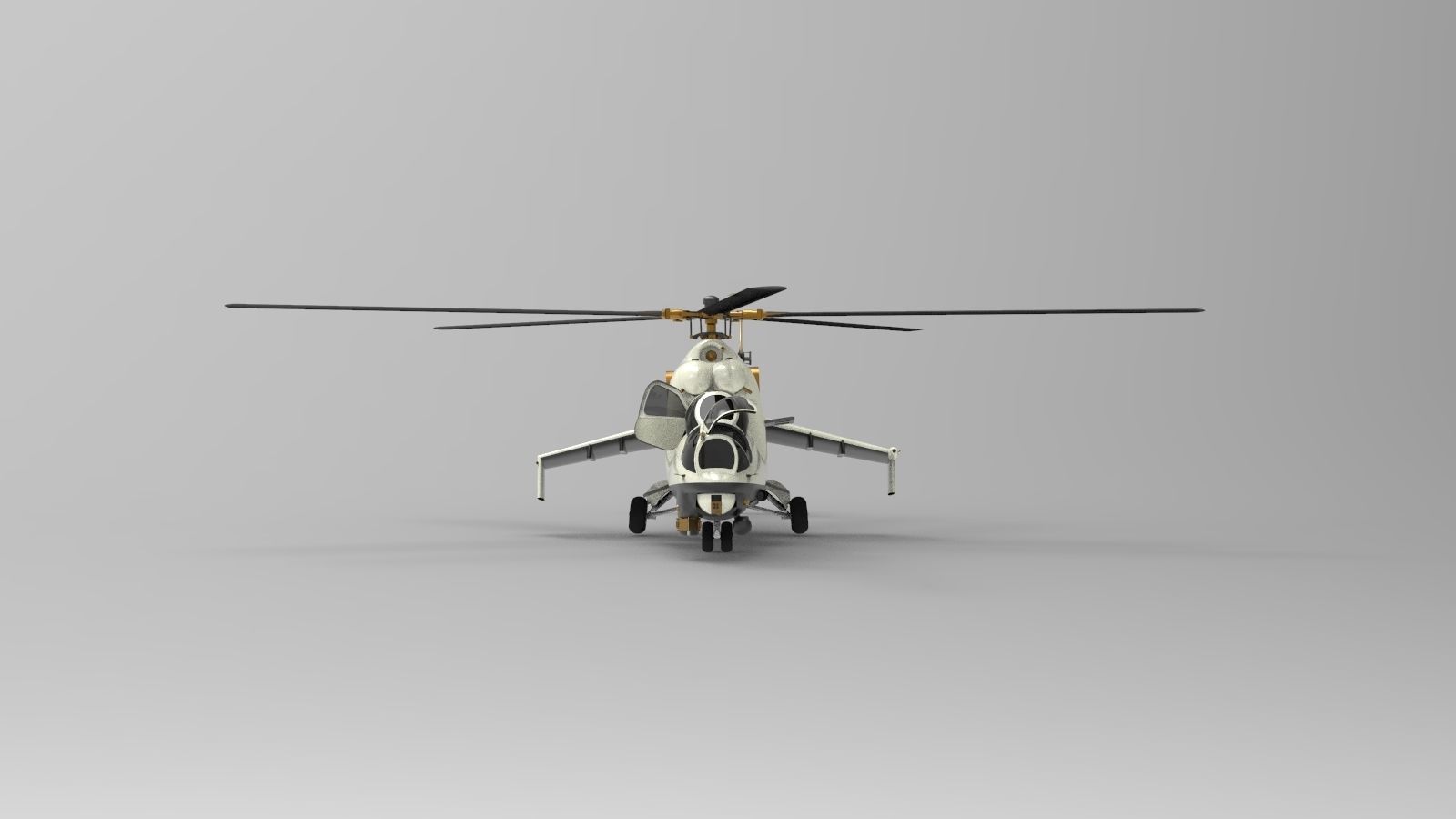 Mil Mi-24 Hind 3D model_4