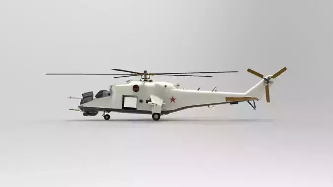 Mil Mi-24 Hind 3D model