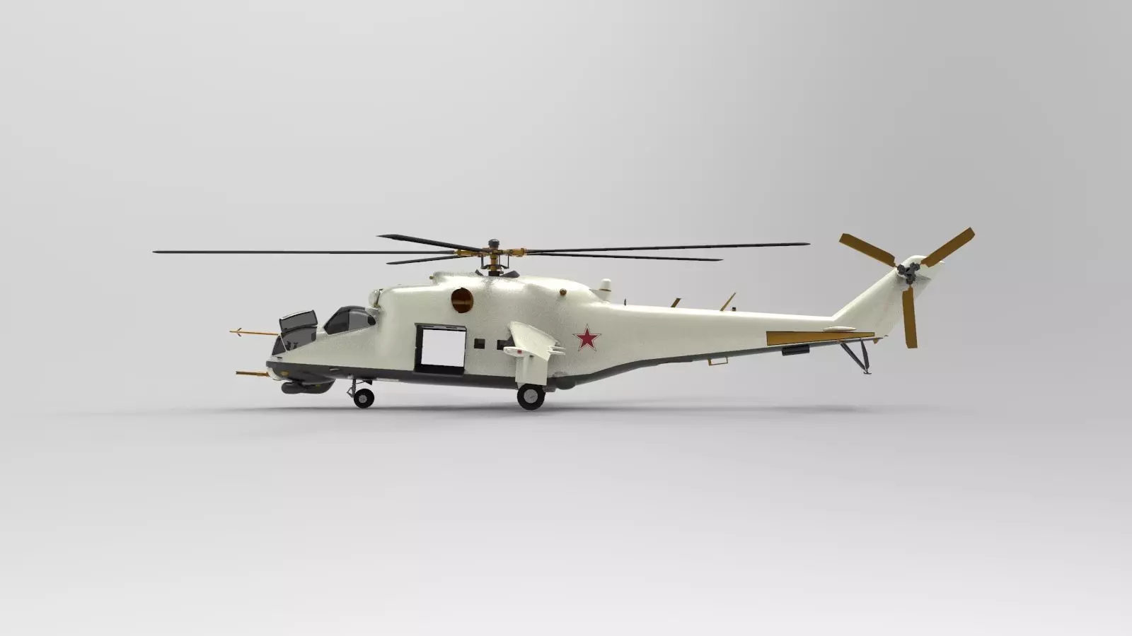 Mil Mi-24 Hind 3D model_0