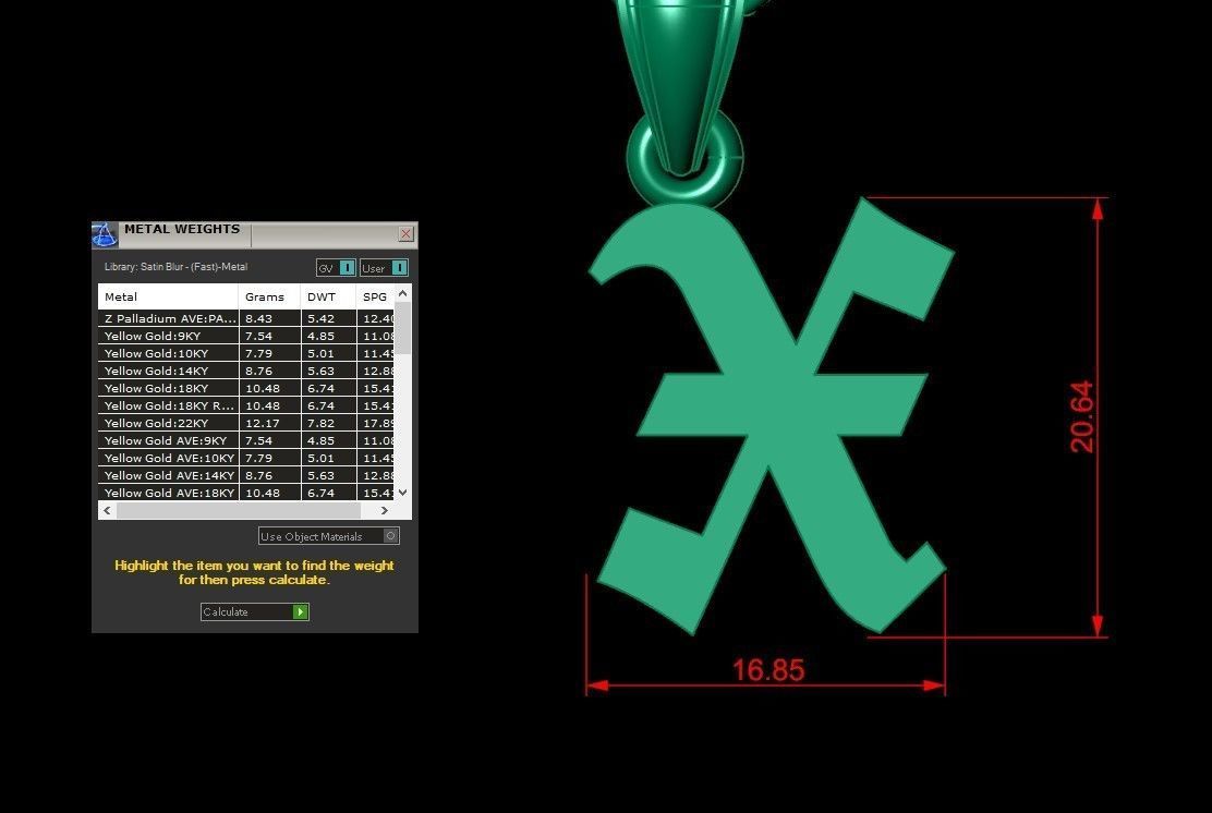 X Letter Pendant Alphabet Version 6 3D print model_1
