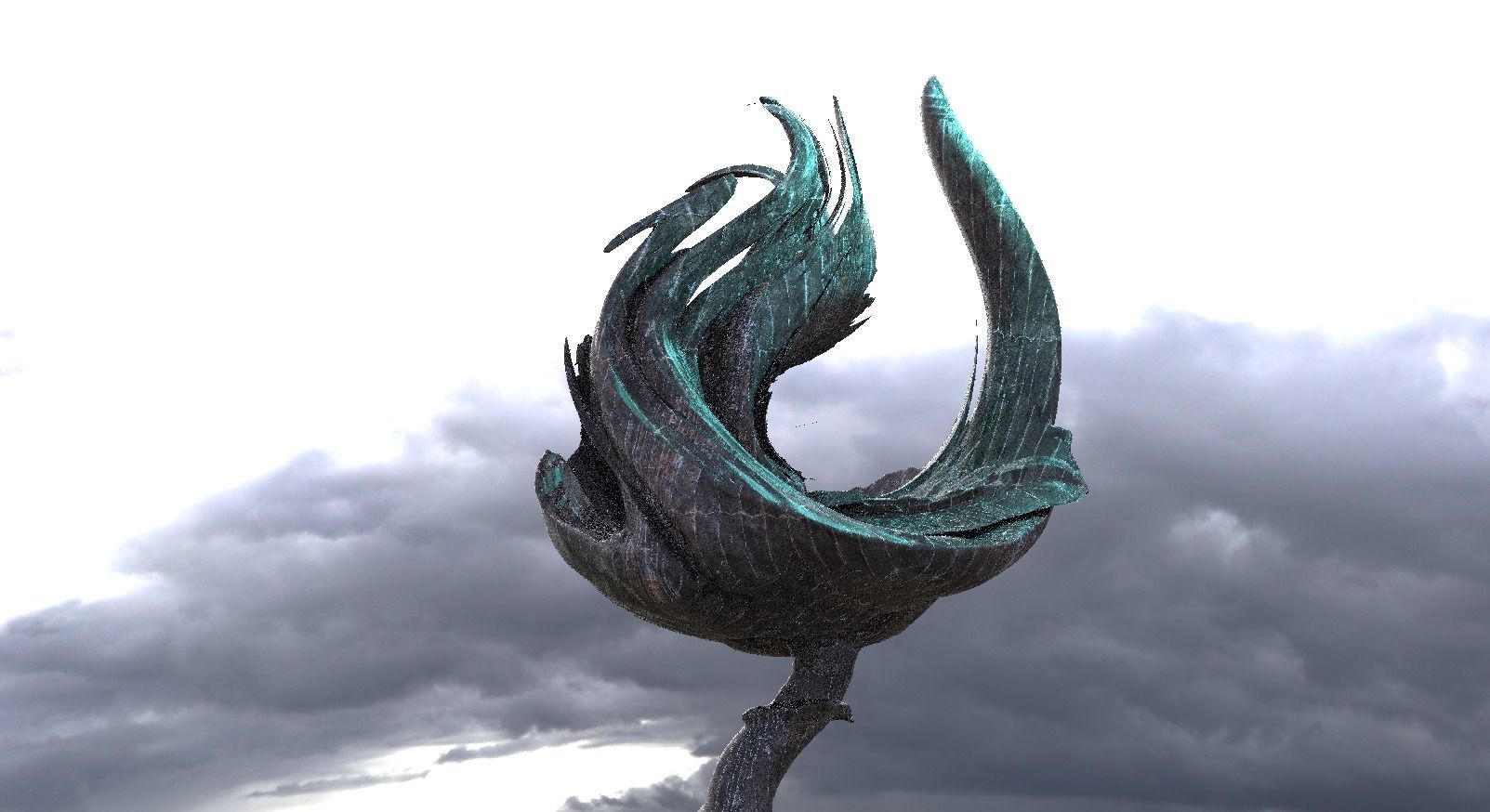 Sci fi Flower Mushroom collection 3D model_6