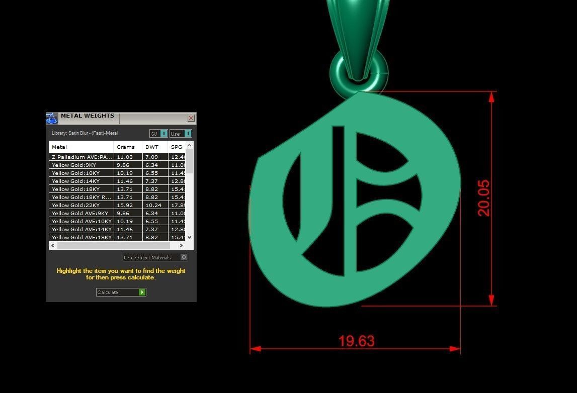 O Letter Pendant Alphabet Version 6 3D print model_1