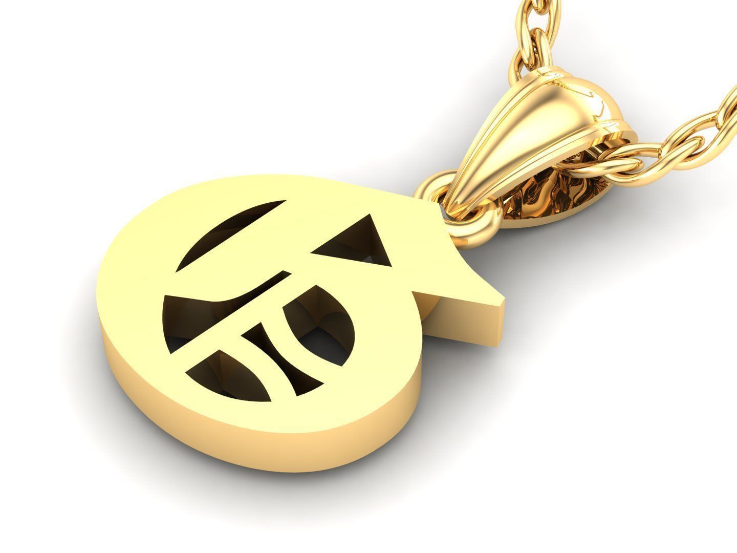 G Letter Pendant Alphabet Version 6 3D print model_3