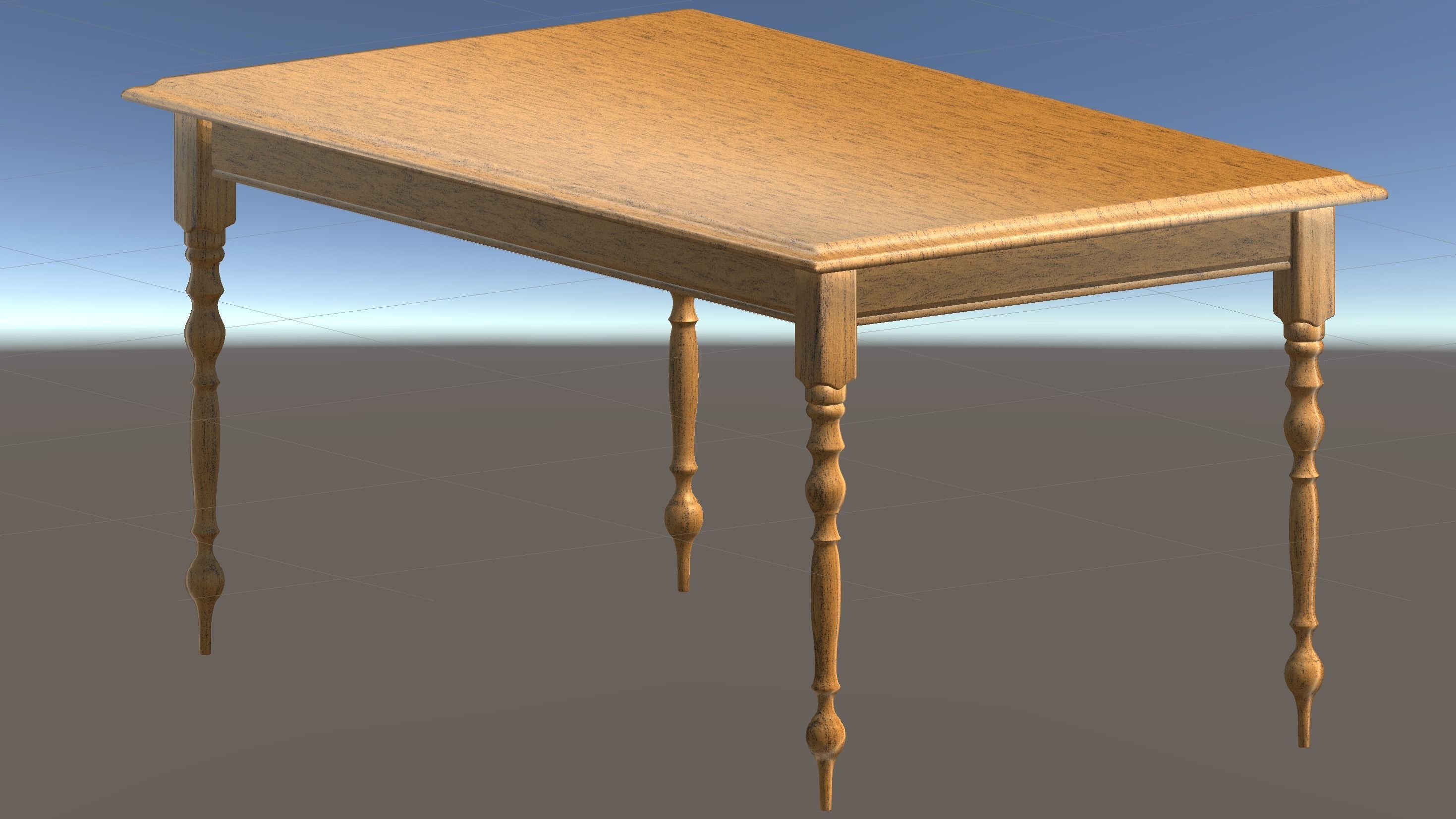 Dining Table and Chair 3D model_3