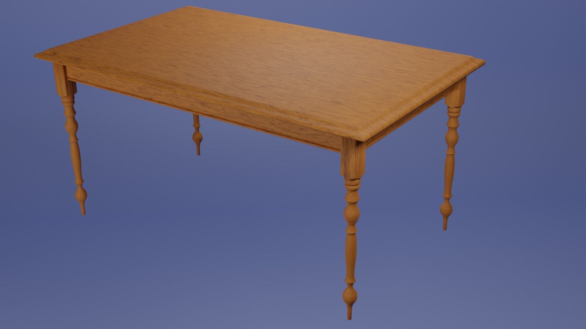 Dining Table and Chair 3D model_2