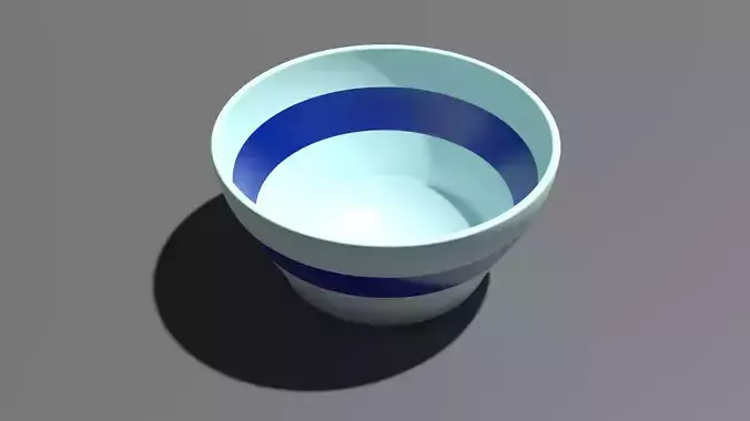 Striped Bowls 3D model