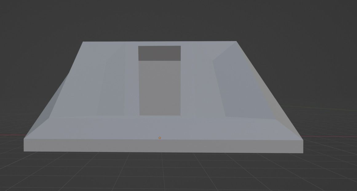 Bunker Low-poly 3D model_1