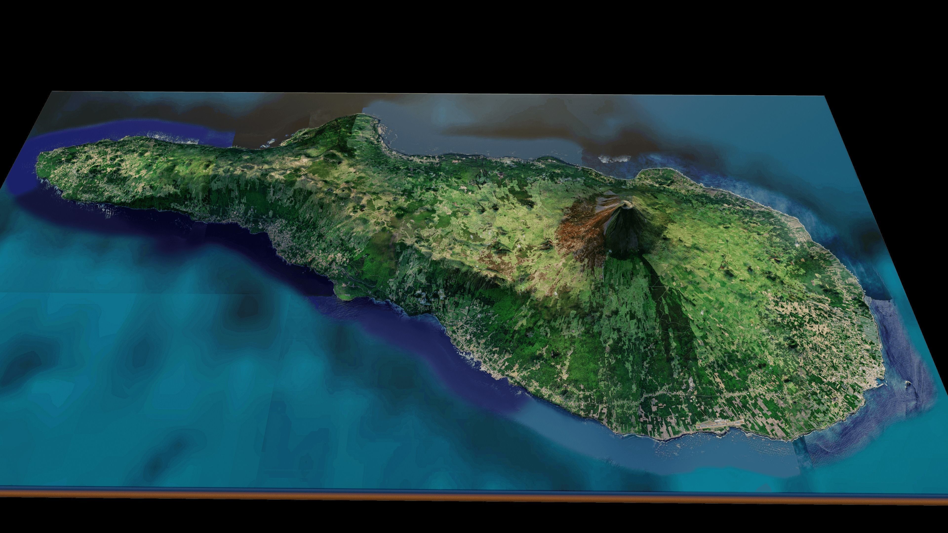 Pico Island 3D model_7