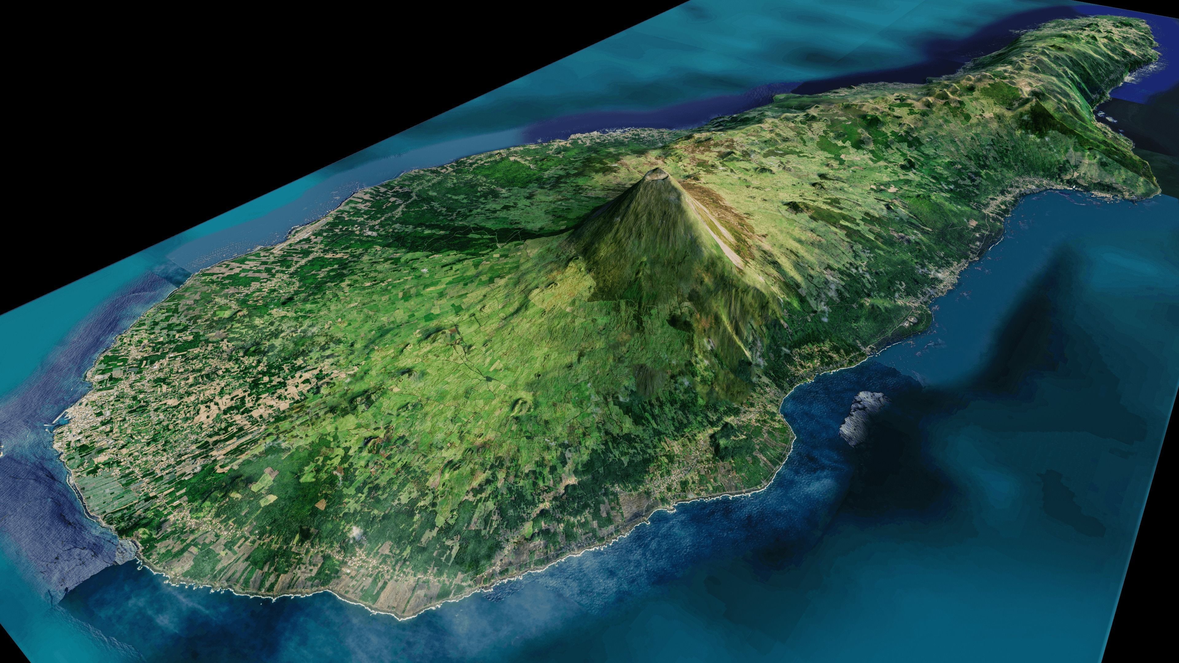Pico Island 3D model_3