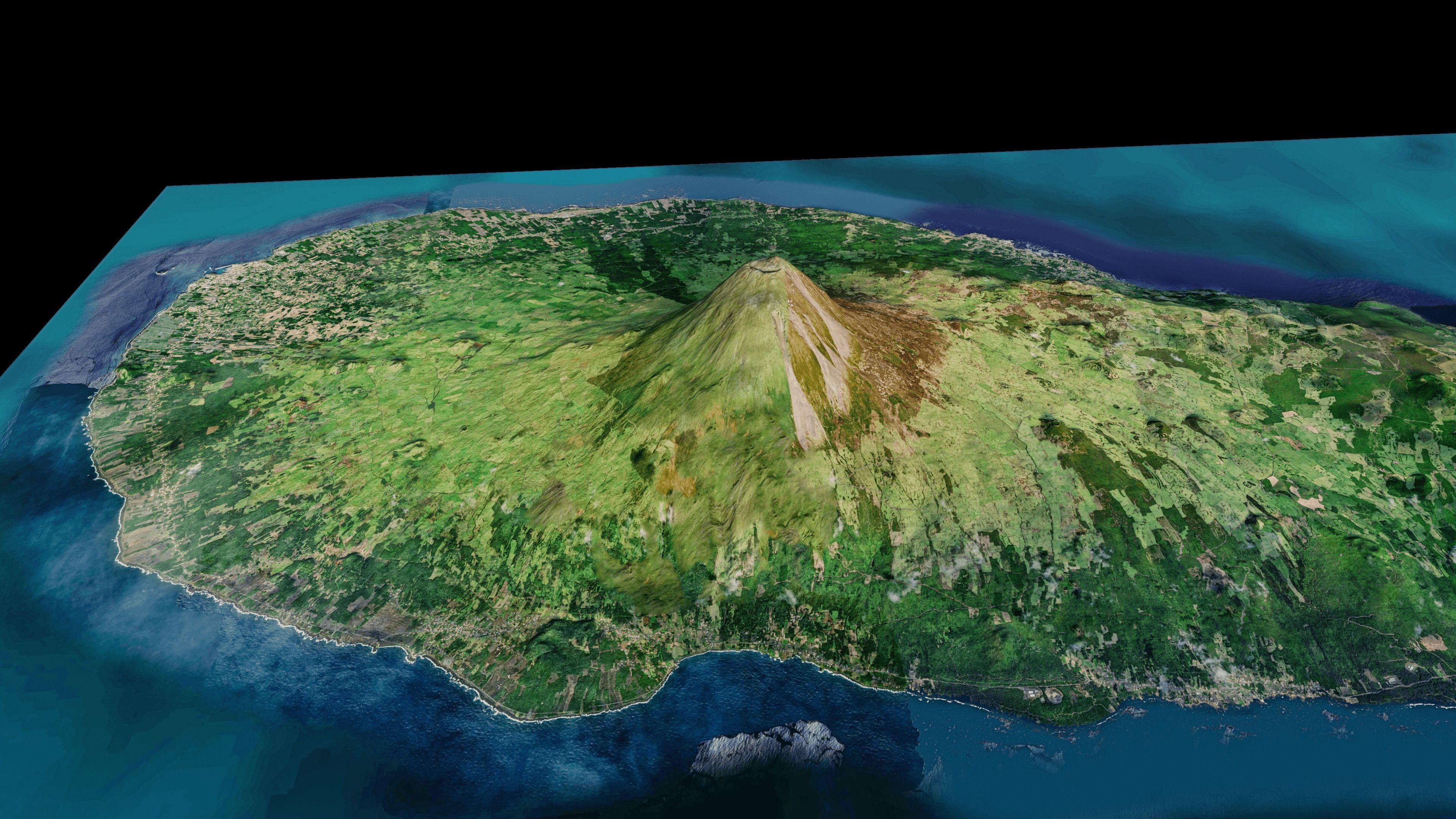 Pico Island 3D model_1