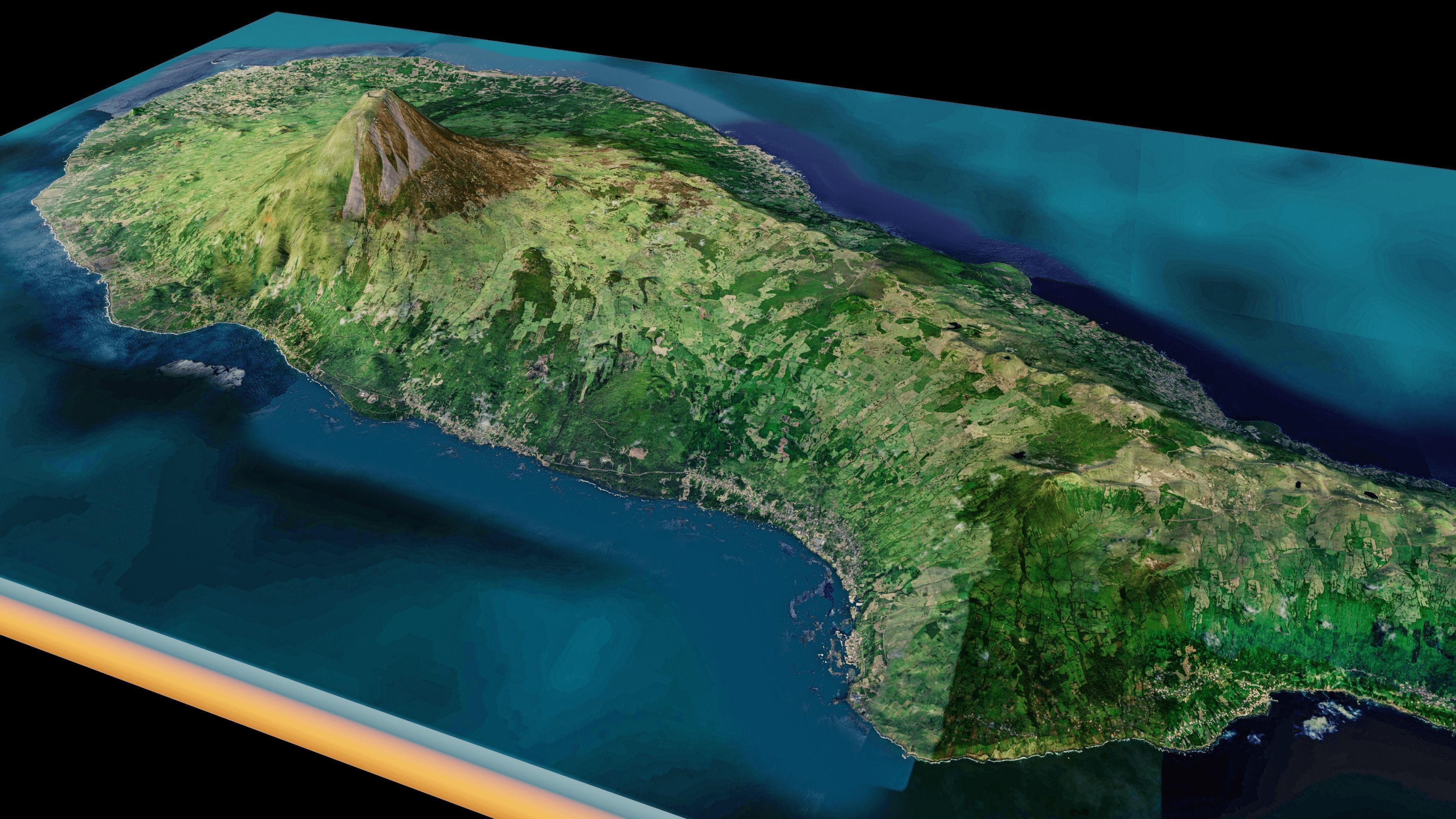 Pico Island 3D model_4