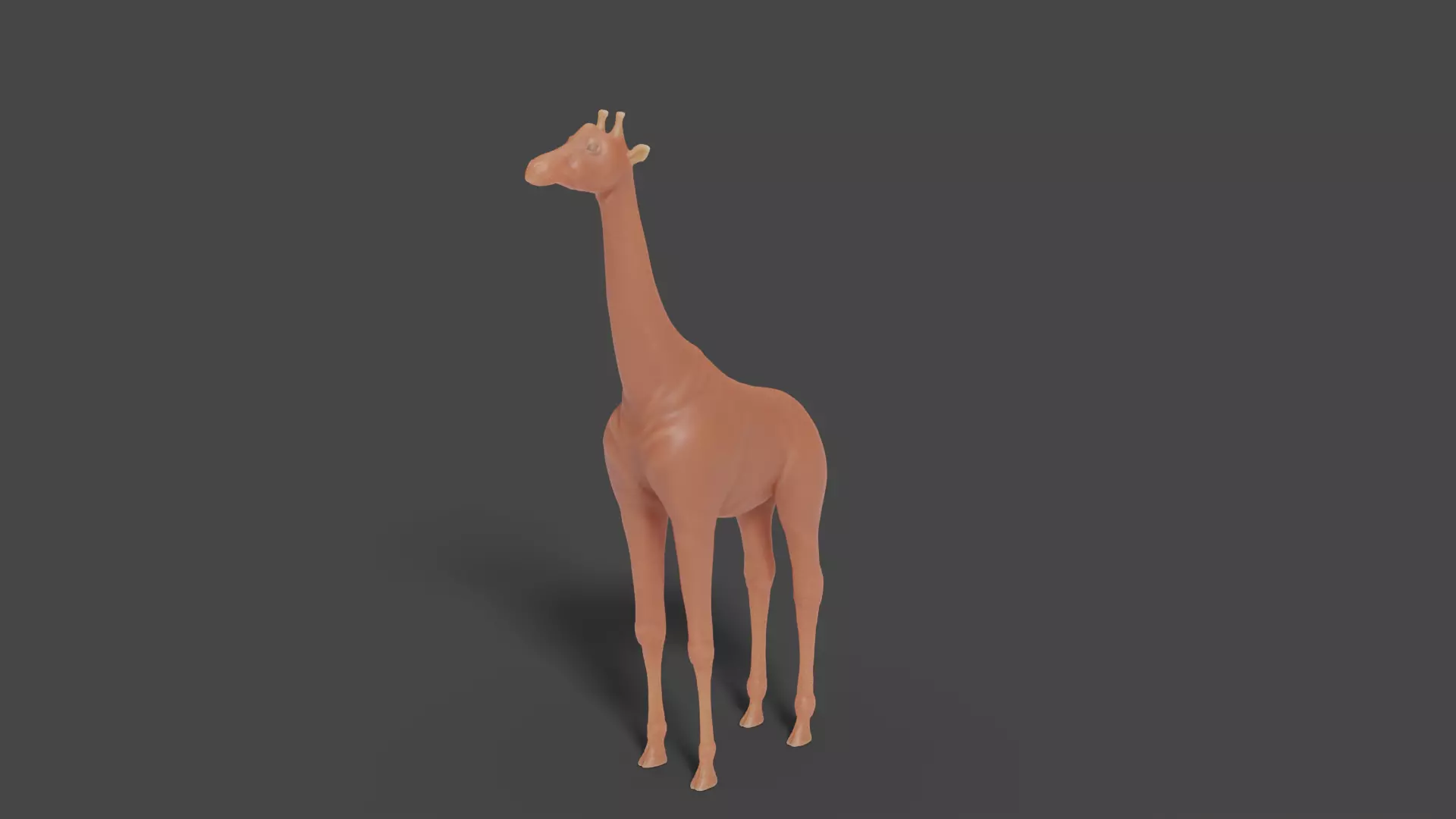 3D Giraffe Sculpture Model 3D model_0