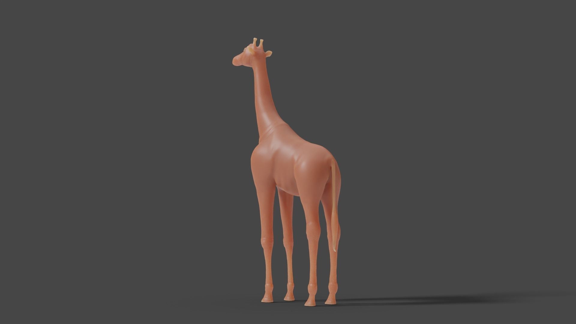 3D Giraffe Sculpture Model 3D model_7