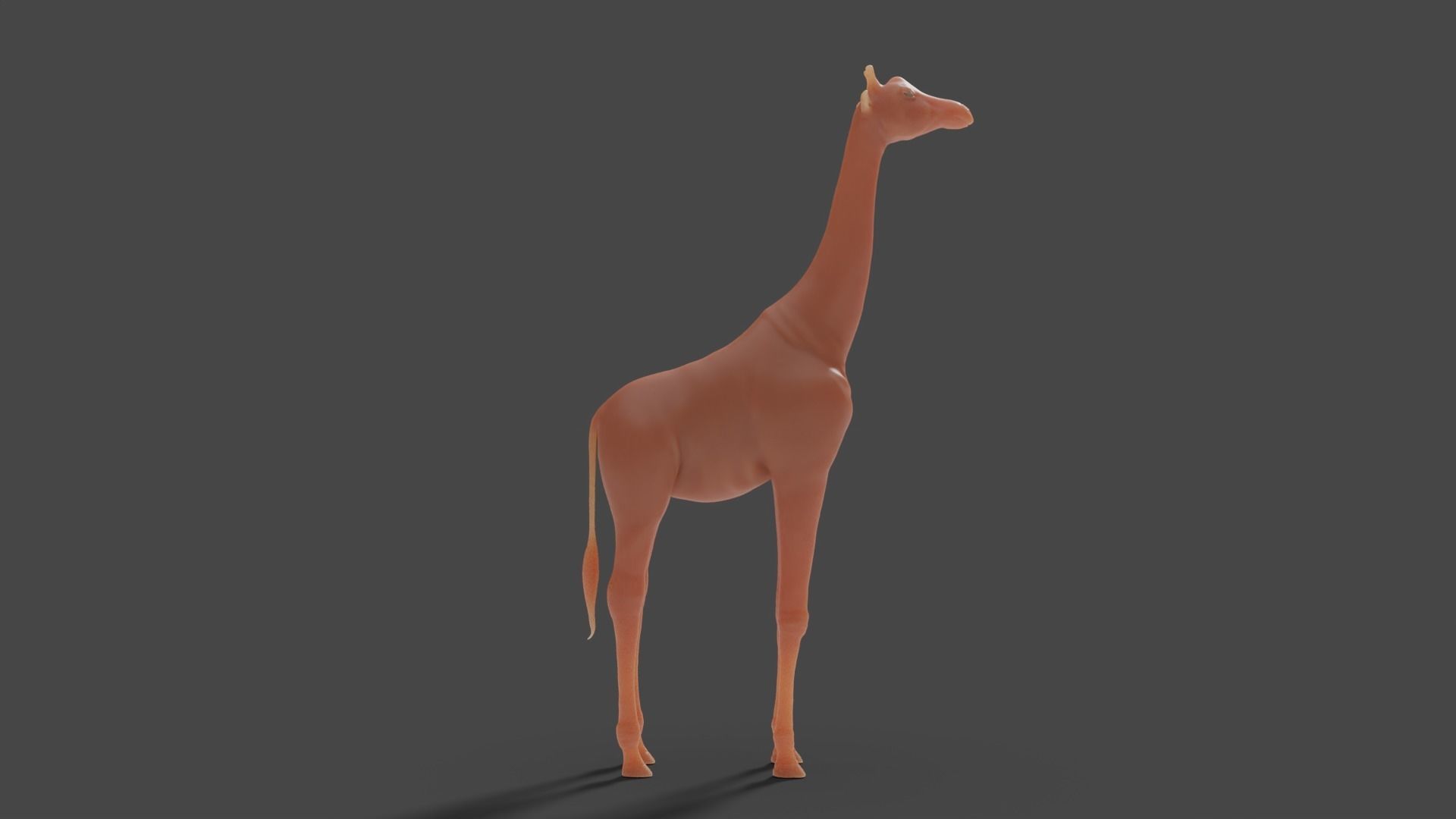 3D Giraffe Sculpture Model 3D model_3
