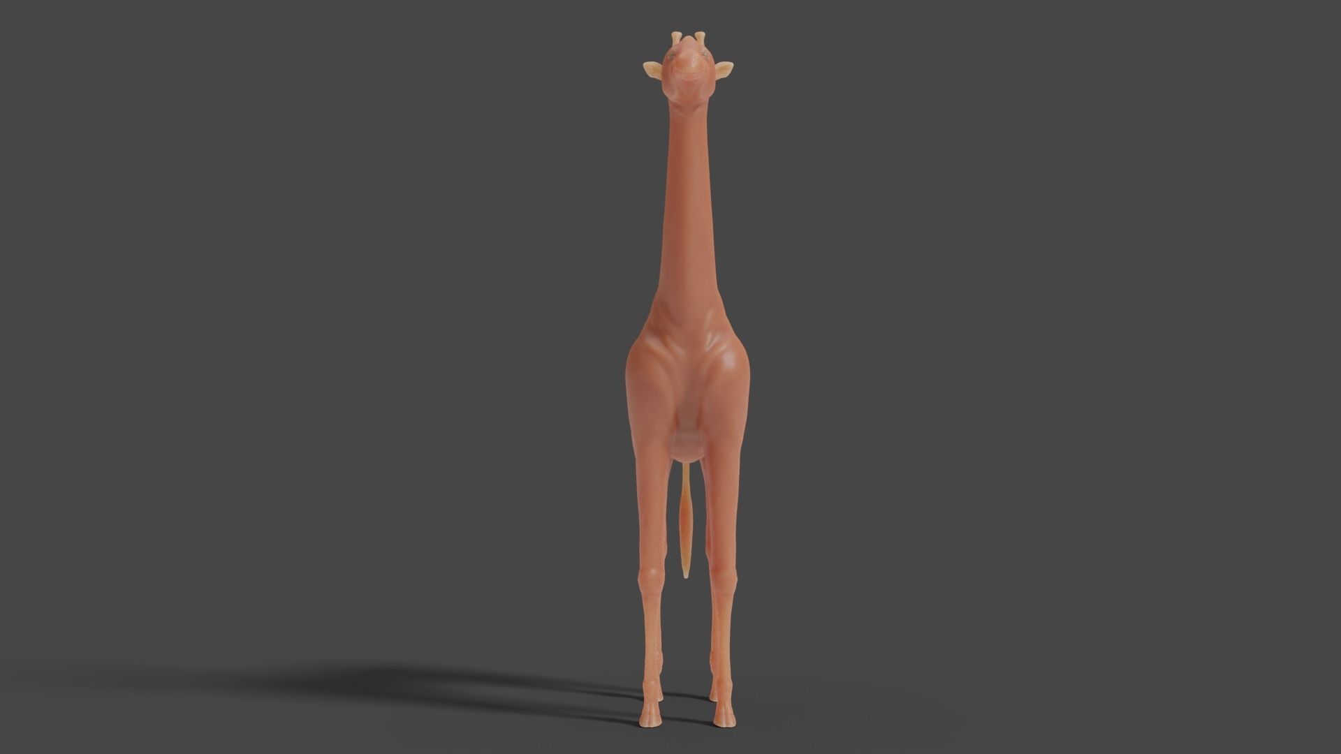 3D Giraffe Sculpture Model 3D model_1