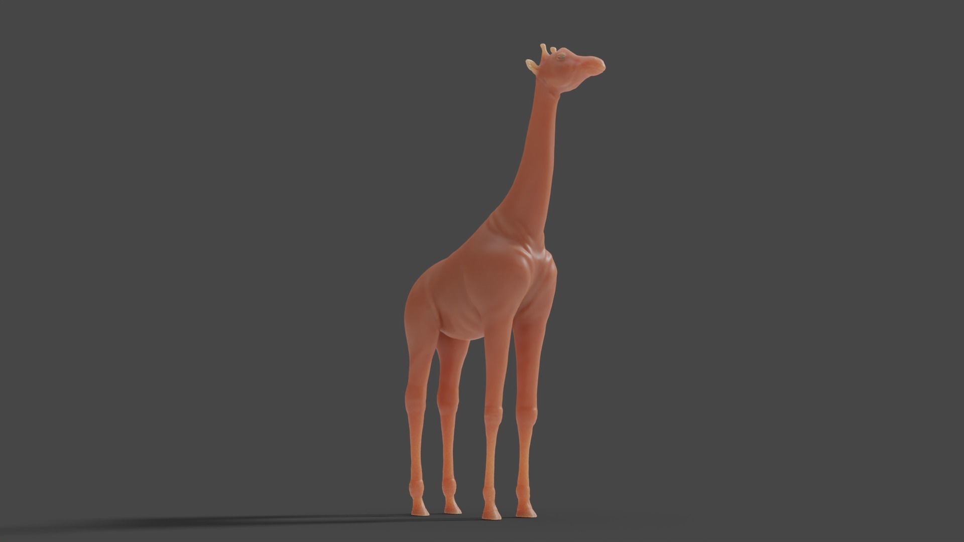 3D Giraffe Sculpture Model 3D model_5