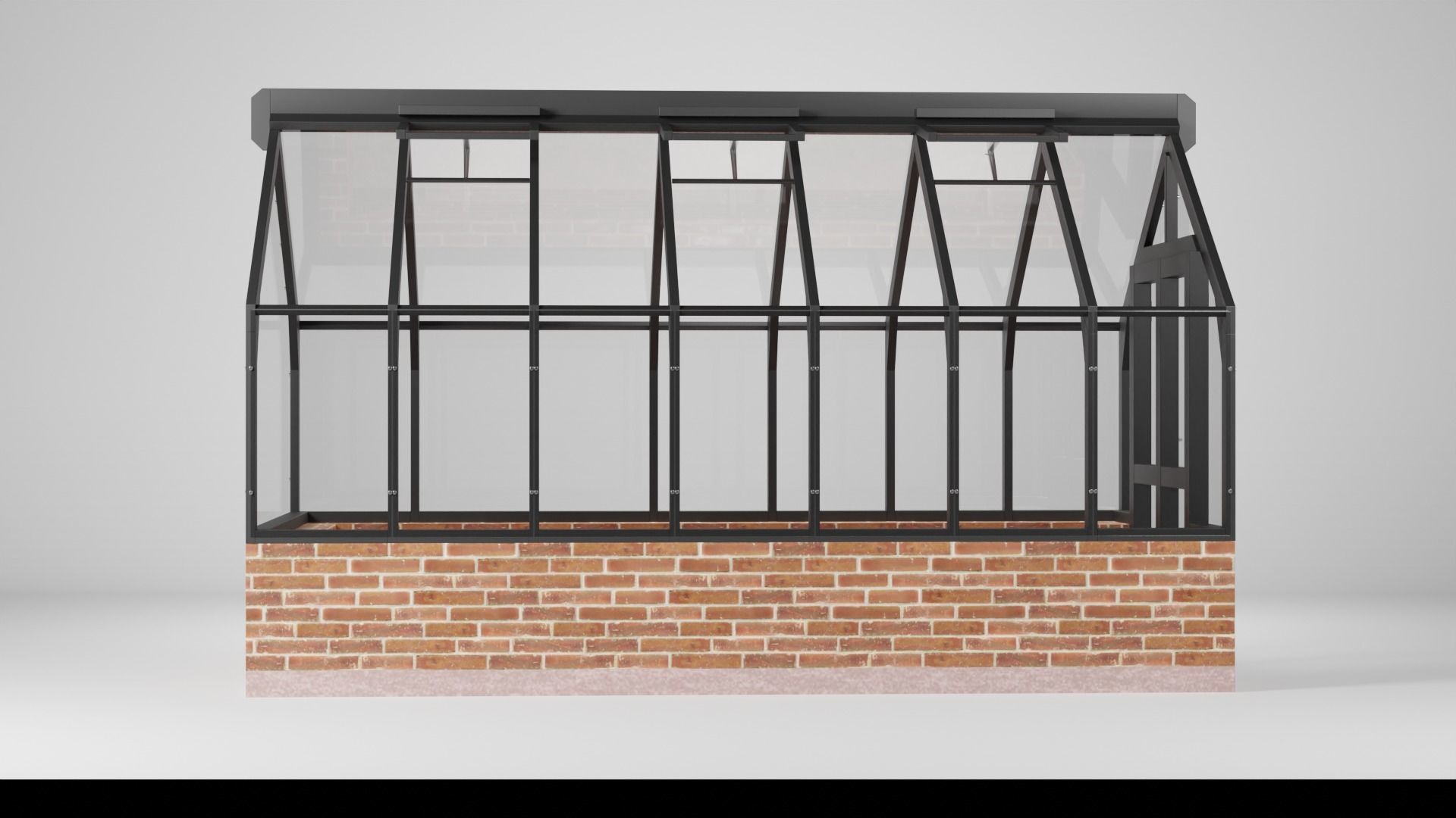 Lahe 6 Green House Low-poly 3D model_2