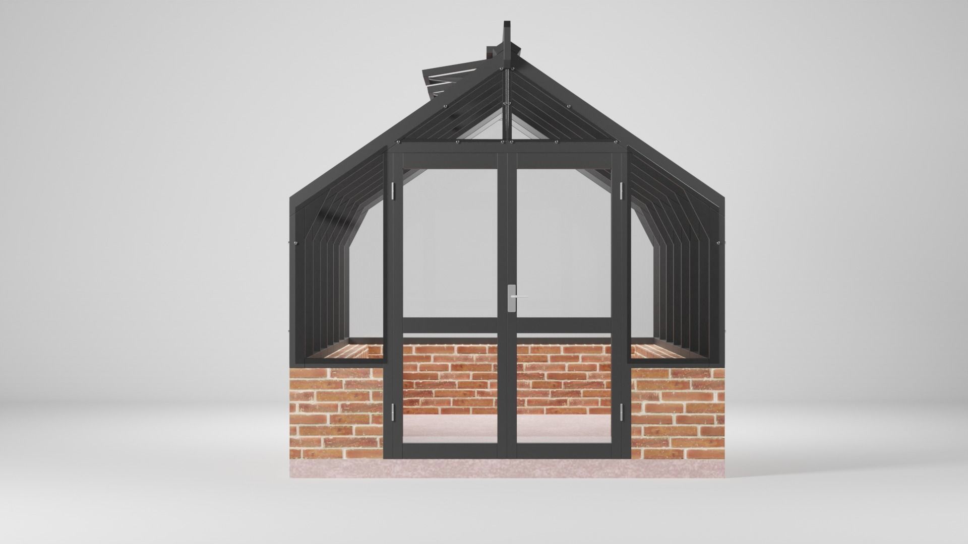 Lahe 6 Green House Low-poly 3D model_1