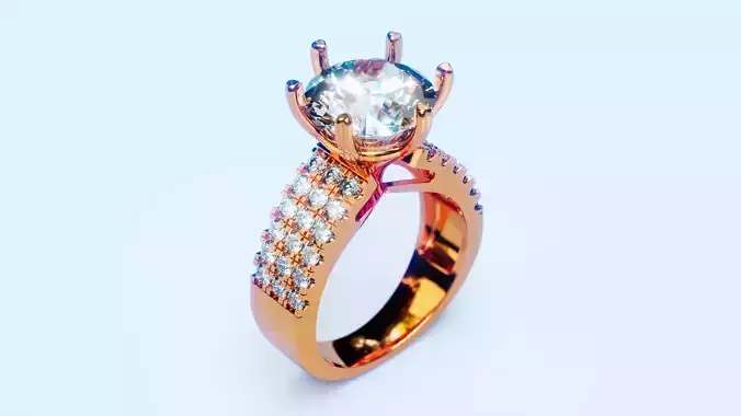 Engagement Ring 30 3D print model