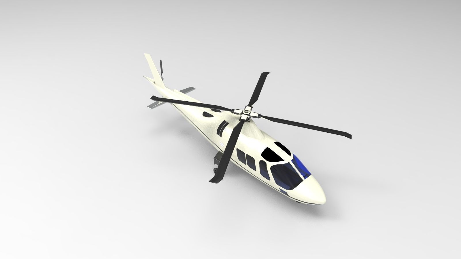 Helicopter AW109 3D model_4