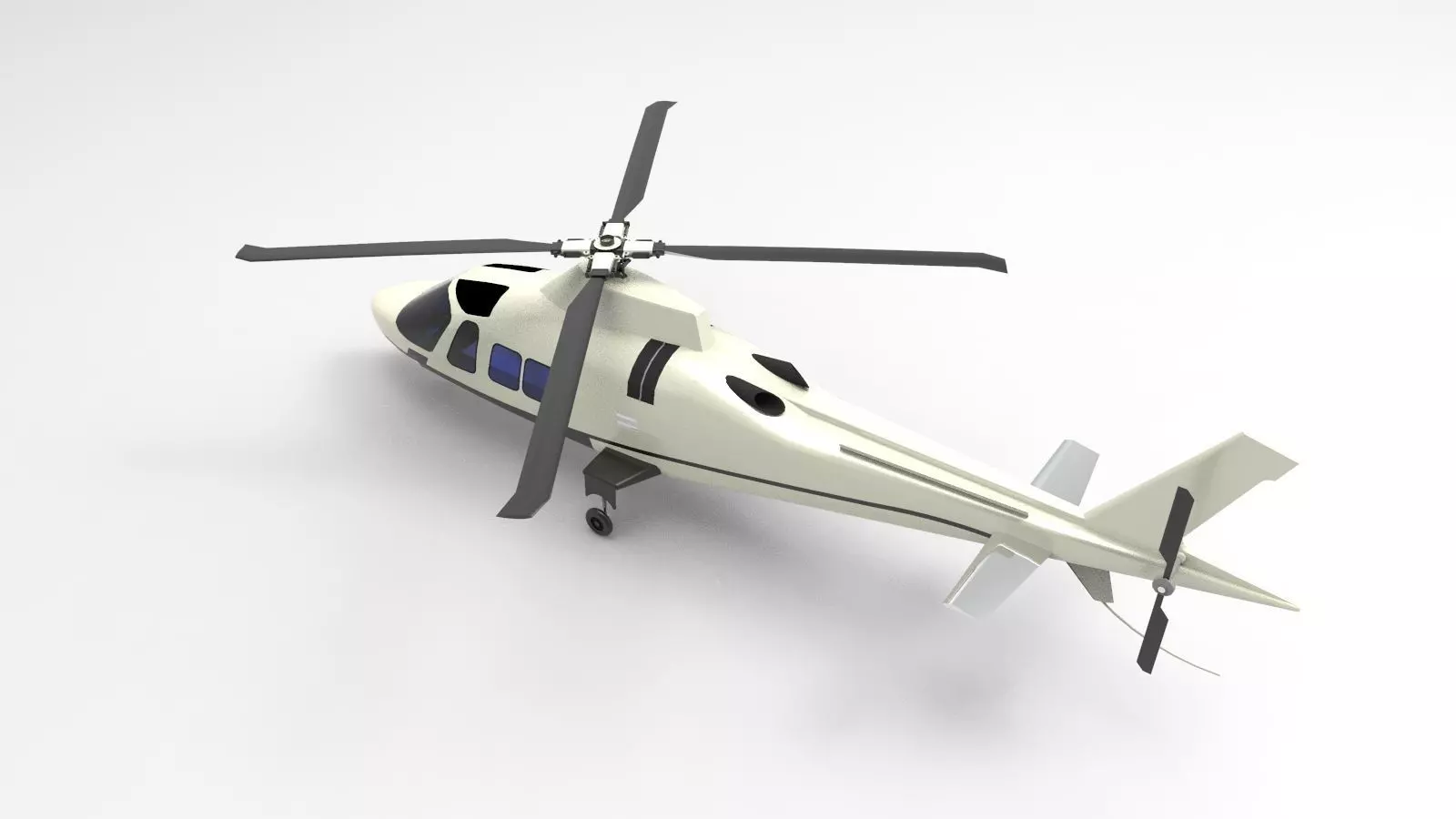 Helicopter AW109 3D model_0