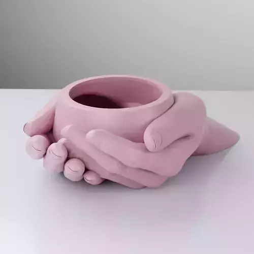Female Hand - Original and Pot version for planter pot