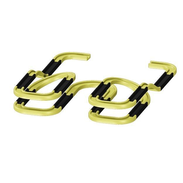 Toddler Race Track Toy 3D model_4