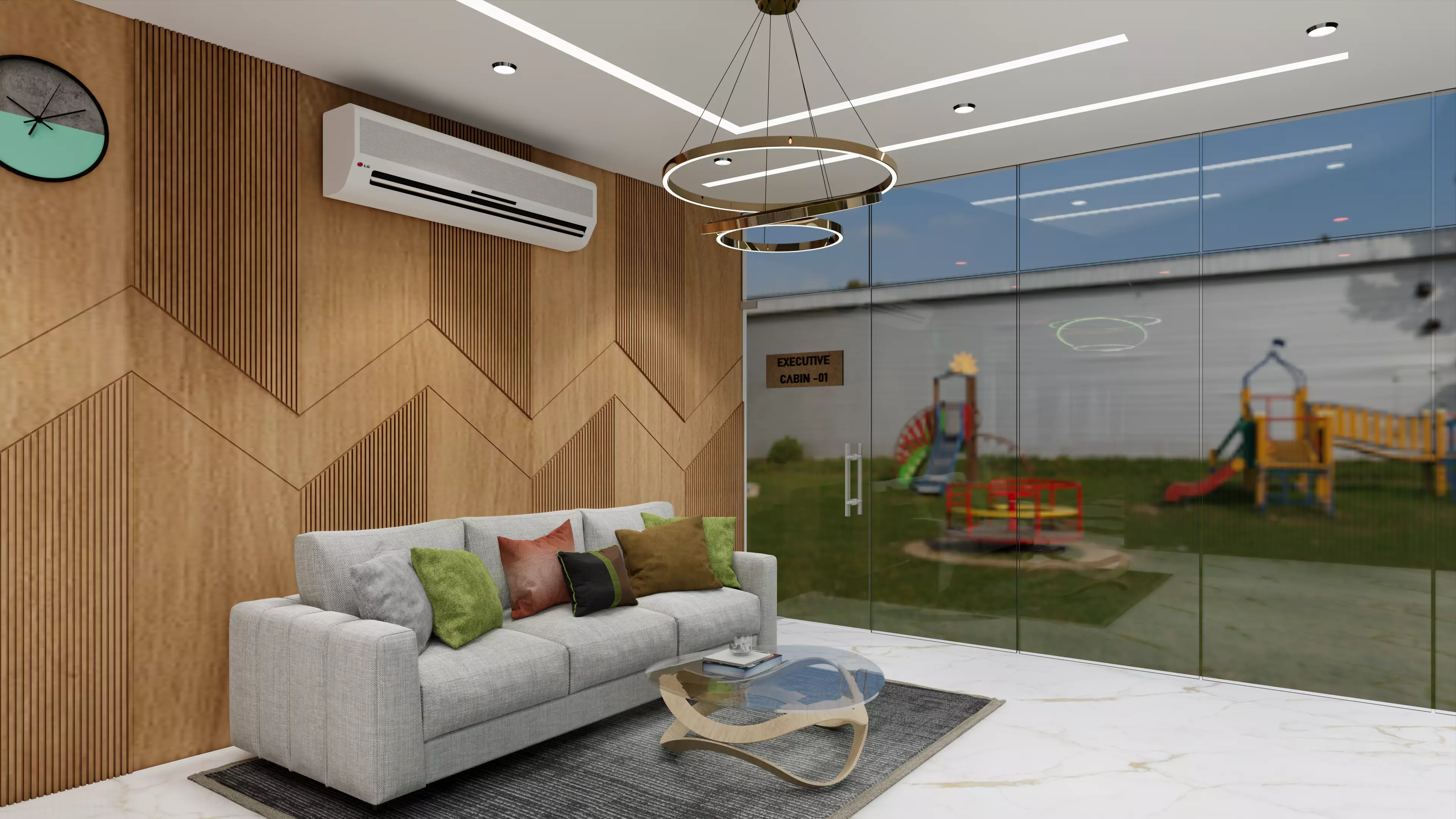 office reception model Low-poly 3D model