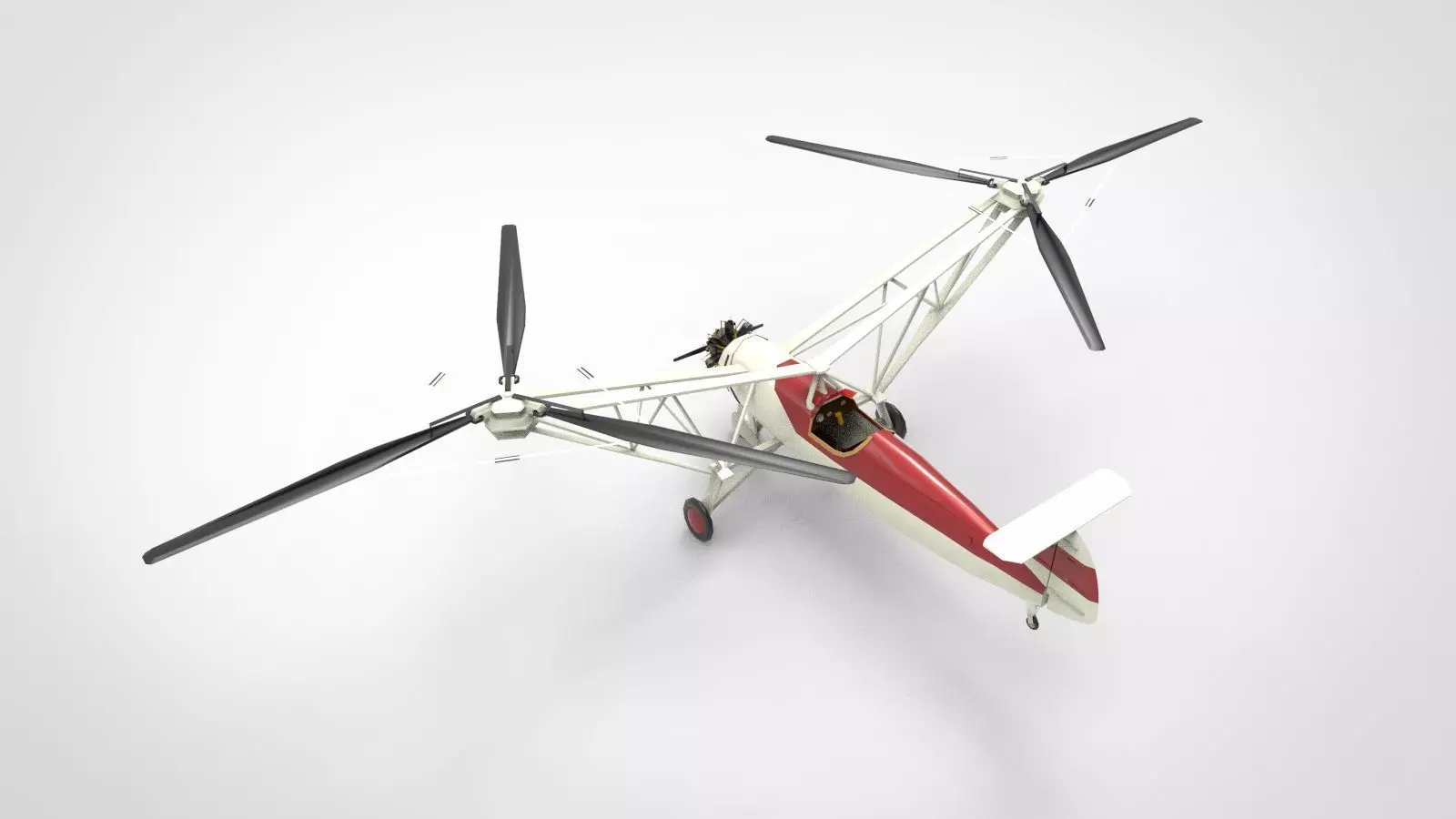 Focke-Wulf Fw 61 3D model_0