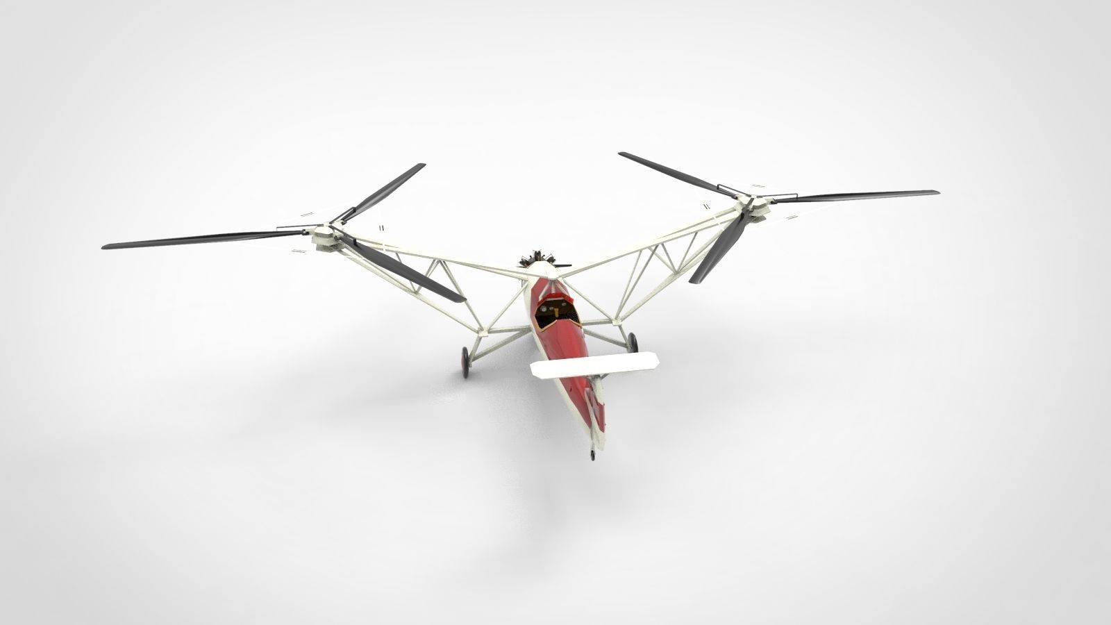 Focke-Wulf Fw 61 3D model_4