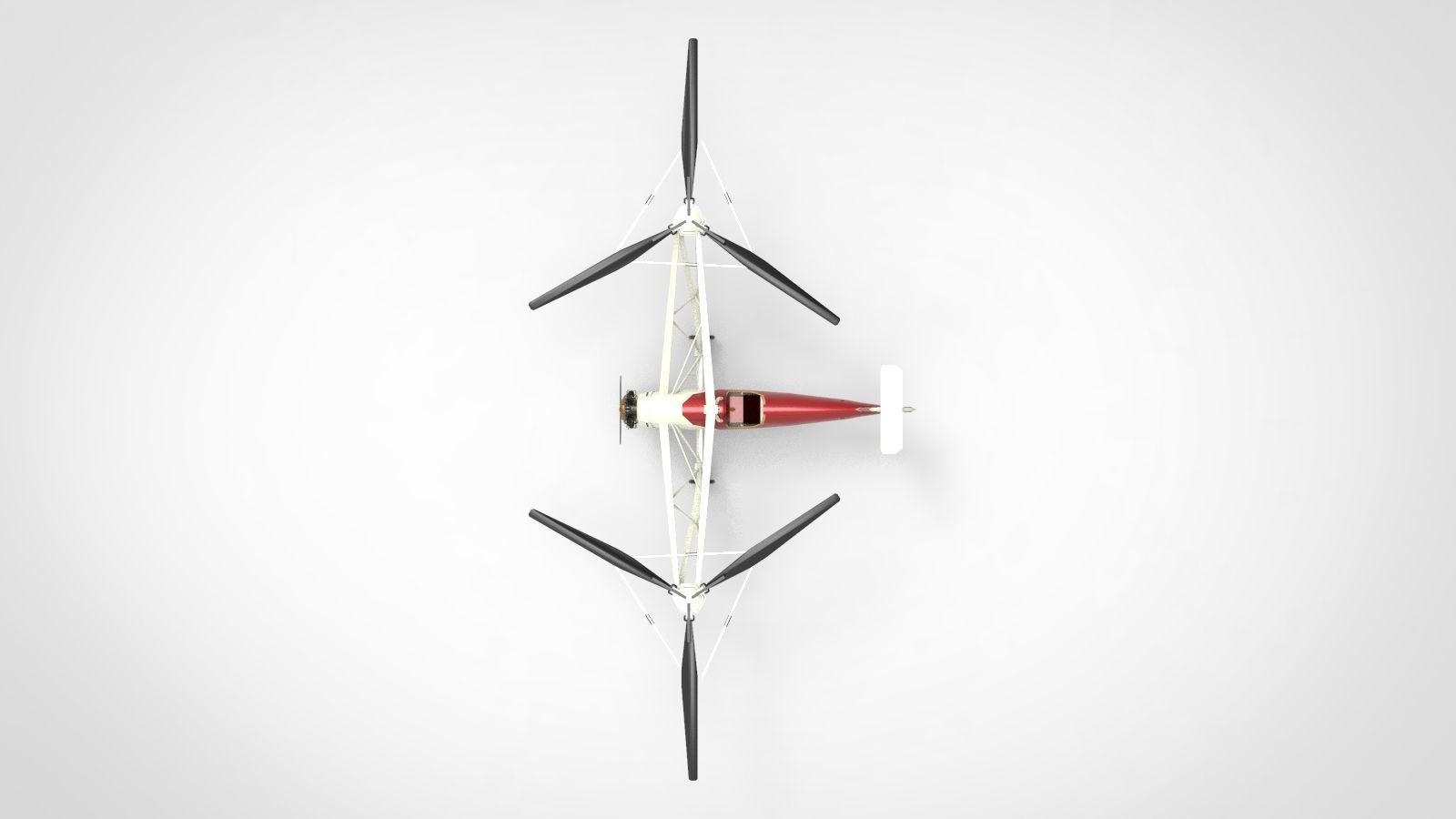 Focke-Wulf Fw 61 3D model_5