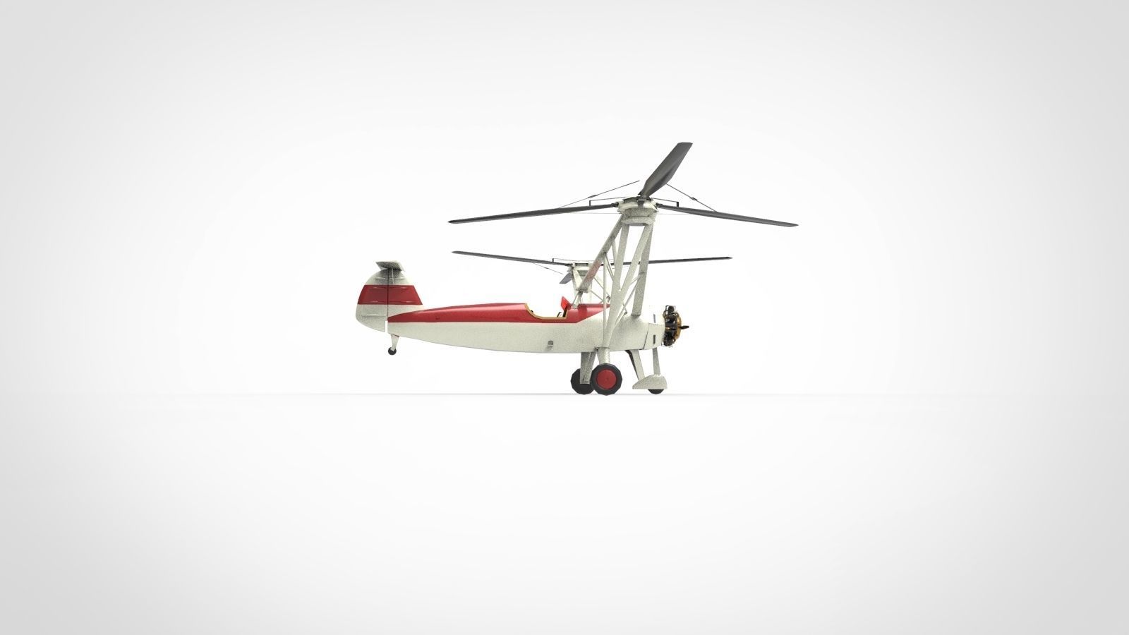 Focke-Wulf Fw 61 3D model_3